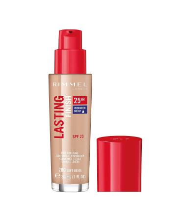 Rimmel Lasting Finish 25HR Foundation 200 Soft Beige 1oz - Long Lasting Makeup - Pack of 1 - Buy Online on GoSupps.com