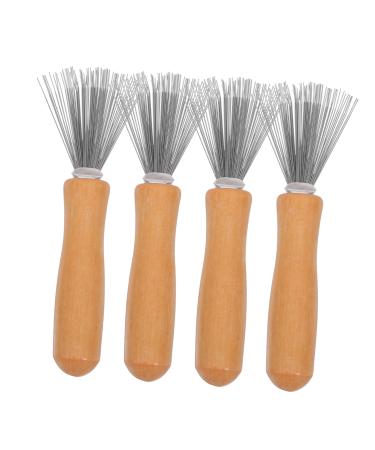4 pi ces Outil de Nettoyage Peigne et Brosse Cheveux L ger et Compact pour Retirer Poils Enfouis Maison et Voyage