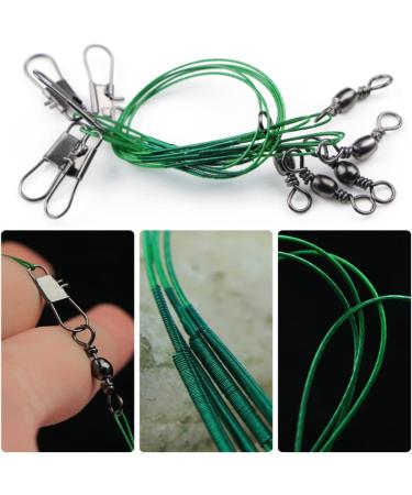 MoboRest 60PCS Fishing Leaders Stainless Steel Wire with Swivel Snap Assortment - Fishing Gear Connect for Lures Bait Rig Hooks - Buy Online on GoSupps.com