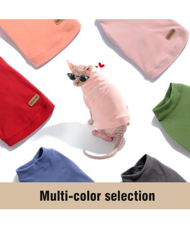 Caracaleap Soft & Warm Dog Sweater | Cozy T-Shirt for Small Dogs & Cats - Orange & Pink Winter/Spring Coat - Buy Online on GoSupps.com