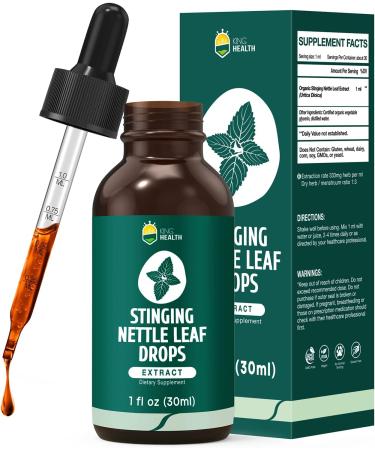 Organic KingHealth Stinging Nettle Extract Tincture - 98% Absorption, Vegan, Non-GMO - 1 fl oz - Buy Online on GoSupps.com
