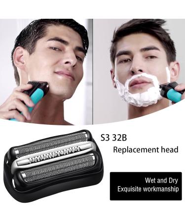 Braun Series 3 Replacement Head 32B Foil & Cutter - Compatible with Braun S3 ProSkin 3040s 340s-4 300s 310s 320s Shaver Model - Wet and Dry Replacement Blade (32B) - Buy Online on GoSupps.com