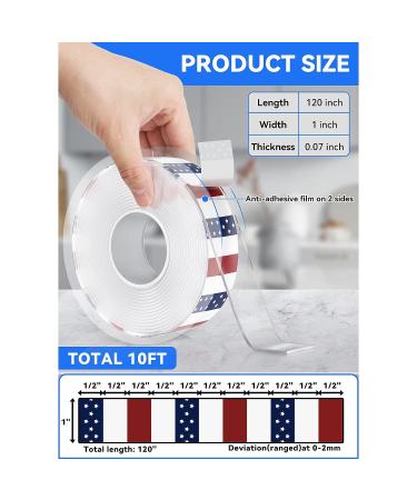 Lancord Double Sided Tape Heavy Duty Nano Tape  Strong Mounting Tape Adhesive Tape  Removable Clear Two Sided Tape Double Stick Wall Tape Picture Hanging Strips Extra Large 10FT x 1 - Buy Online on GoSupps.com