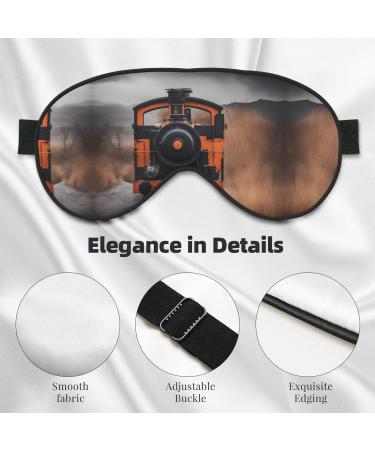 Locomotive Print Ultra-Soft Light-Blocking Eye Mask | Optimal Comfort & Restful Sleep | International Shipping Available - Buy Online on GoSupps.com