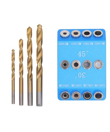 Angled Drill Jig 30 45 90 Degree Aluminum Alloy Drill Angle Guide Portable High Accuracy for Crafting - Buy Online on GoSupps.com