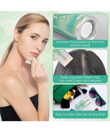 2Pcs Hair Wax Stick Edge Control Slick Stick Long Lasting Non-Greasy Hair Finishing Wax Stick Portable Broken Hair Styling Wax Stick Hair Shaping Cream Wax for Flyaways by AnWoor(Diagram) - Buy Online on GoSupps.com