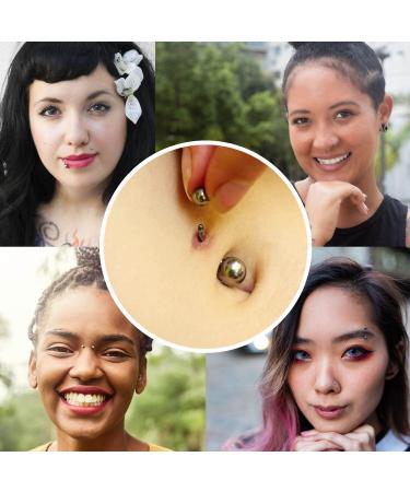 Tustrion 80PCS Stainless Steel Nose Piercing Kit | 12G 14G 16G Needles for Ear, Cartilage, Tragus, Septum, Lip, Eyebrow | Body Piercing Jewelry Set - Buy Online on GoSupps.com