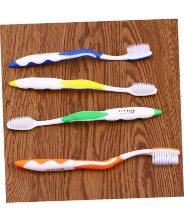 Minkissy Nano Toothbrush Set - 4 Ergonomic Soft Antibacterial Toothbrushes for Adults | Oral Hygiene Essentials | Travel Bags Included - Buy Online on GoSupps.com