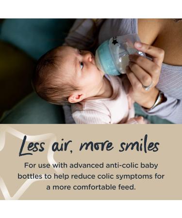 Tommee Tippee Anti-Colic Baby Bottle Nipples - Soft Silicone Medium Flow 3m+ (2 Pack) - Buy Online on GoSupps.com