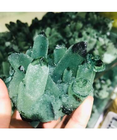 Natural Crystal Rough 1pc 400g-500g Natural Green Phantom geode Quartz Cluster Rough Cluster for Sale - Buy Online on GoSupps.com
