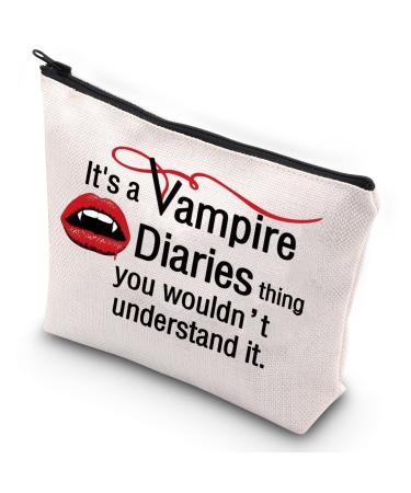 G2TUP The Vampire Merch Makeup Bag The Diaries Fans Gift It's A Vampire Thing A Vampire Thing All