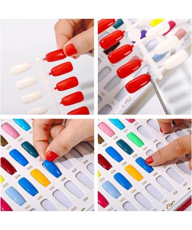 BNG Nail Display Book 120 Color Gel Polish in Gold Leather | Nail Art Salon Design & False Nails Tips Chart - Buy Online on GoSupps.com