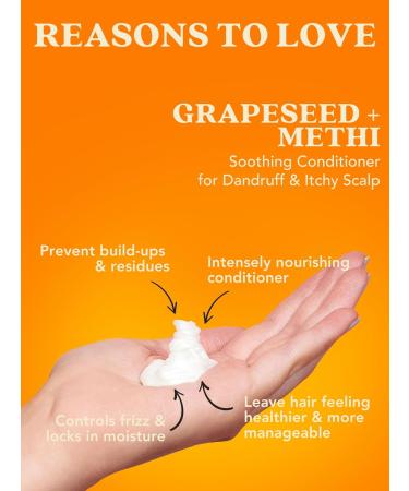Soothing Conditioner for Dandruff & Itchy Scalp - Grapeseed & Methi 300ml | Buy Internationally - Buy Online on GoSupps.com
