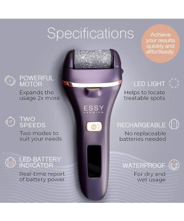 Essy Electric Foot Callus Remover Kit - Dead Skin Remover for Feet - Buy Online on GoSupps.com
