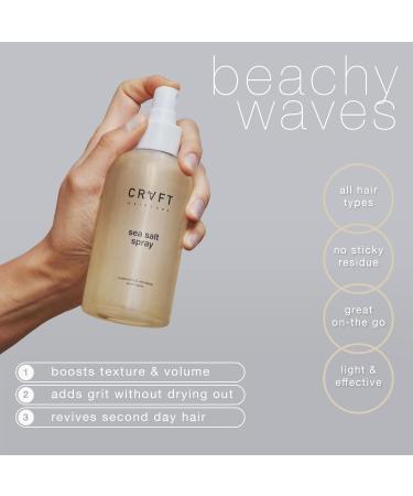 CRVFT Sea Salt Spray for Women | Sea Salt Spray for Hair | Hair Texture Spray | Volume & Texture for All Hair Types | Scented (6.76oz) - Buy Online on GoSupps.com