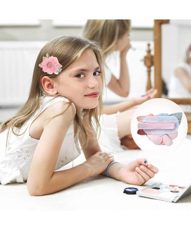 Supgomax Flower Hair Clips - 6 Pack Baby & Girls Hair Accessories | Floral Hair Loop Clips for Perfect Styling - Buy Online on GoSupps.com