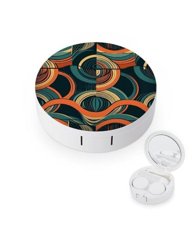 Contact Lens Case Irregular Pattern Portable Travel Contact Lens Box Contact Lens Storage Box