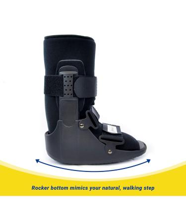 Non-Air Medical Fracture Boot Short | Post Operative Support & Healing for Toe Foot Leg Ankle Injuries - L4386 L4387 - Medium - International Shipping Available - Buy Online on GoSupps.com