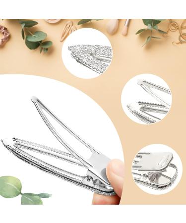 KANPRINCESS 3.3Inch Rhinestones Hair Clips - Silver Hair Accessories for Women, Girls - Perfect for Bridal, Wedding, Prom Parties - 2PCS - Buy Online on GoSupps.com