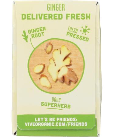 VIVE ORGANIC Ginger Boost Shot 4pk - Organic Energy & Wellness Shots for Immune Support | International Shipping - Buy Online on GoSupps.com