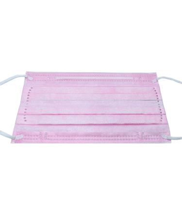 Mecci 3-Ply Pink Disposable Face Mask (Pack of 50 PCS Adult) with Nose Wire Prime Shipping Ships from Canada