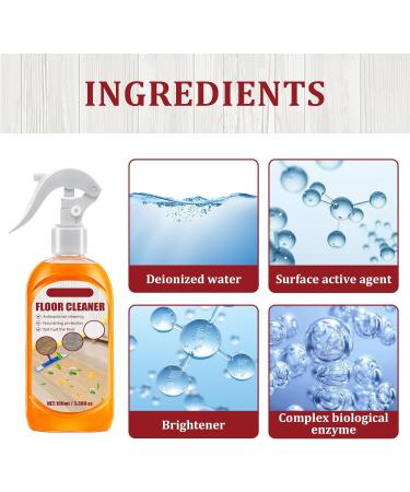 KOAHDE Wood Floor Polishing Cleaner Safe Wood Floor Cleaner Floor Polishing Cleaner Multifunctional Floor Cleaner Liquid Powerful Decontamination Floor Cleaner Wood Floor Cleaning Tile Cleaner 100ML - Buy Online on GoSupps.com