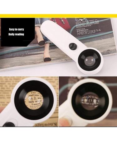 Magnifying Glass 45X Handheld Magnifying Glass with 2 Led Hd Lens for Reading Crafts Repair Magnifier Lofty Ambition - Buy Online on GoSupps.com