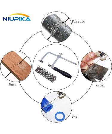 NIUPIKA Jeweler's Saw Frame with 144 Blades - Professional Jewelry Making Kit - Buy Online on GoSupps.com