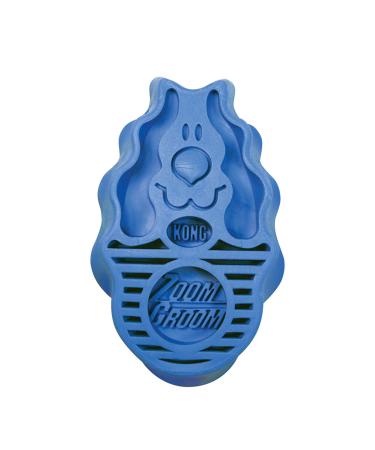 KONG - ZoomGroom - Dog Brush for Grooming and Shampooing - For Large Dogs (Blue)