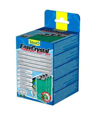 Tetra EasyCrystal Filt Pack A250/300 filter material with Algostop Depot Anti-Algen ingredient suitable for aquariums from 30 to 60 liters 3 pieces gray filt Pack with algostop depot 250/300 (30-60 l)