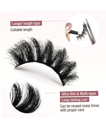 minkissy 7 Pairs Eyelashes Fake Eyelash Manga Lashes Cluster Natural Look Wispy Fake Eye Lashes Realistic Lashes Bulk Clear Lash Band Fake Lashes False Lashes Fiber 3d Accessories Fluffy - Buy Online on GoSupps.com