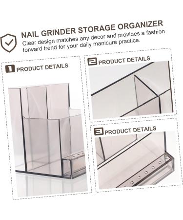 POPETPOP 4 Pcs Storage Rack Clear Makeup Brush Holder Nail Art Organizers and Storage Nail Stand Nail Tech Organizer Nail Technician Organizer Bit Holder Armrest Tweezers Plastic 10.3x9.7cmx4pcs Blackx4pcs - Buy Online on GoSupps.com