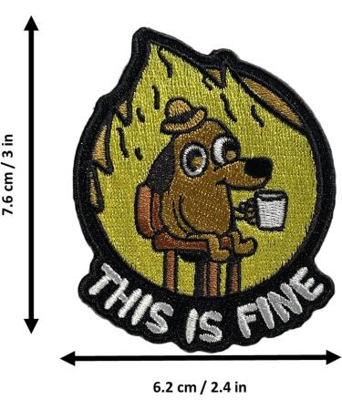 Fine Meme Morale Patch for Backpacks | Military Tactical Hook and Loop Patch by Murph - Buy Online on GoSupps.com