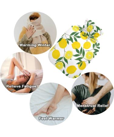 Buy Naanle Yellow Lemon Hot Water Bottle - 1L Transparent Design for Pain Relief Bed Warmth & Cold Therapy | Summer Essential - Buy Online on GoSupps.com