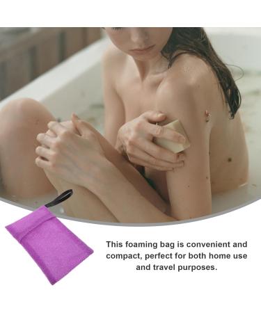 minkissy Bath Bag Soap Shampoo Nylon Purple Gloves Cleansing - Buy Online on GoSupps.com