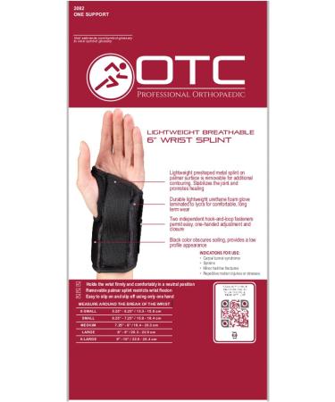 OTC Wrist Splint - Petite & Youth Size Support Brace X-Small 6 Inch for Left Hand - Best Quality & Comfort - Buy Online on GoSupps.com