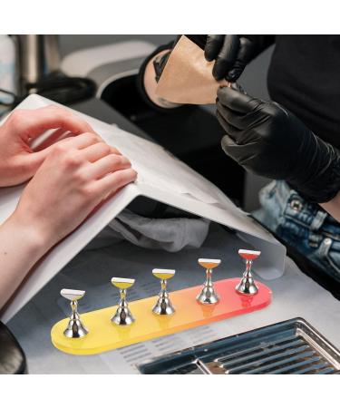 FOMIYES 2 Sets Nail Practice Holder Fake Nails Decor Nail Stand Nail Art Organiser Practice Nail Display Beauty Nail Holders Creative Nail Racks Convenient Nail Display Magnetic - Buy Online on GoSupps.com