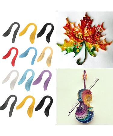 ZJchao Paper Quilling Strips Set - 600 Strips 3mm Width Pure Color Origami Paper for DIY Quilling Art and Hand Craft Decoration (Black) - Buy Online on GoSupps.com