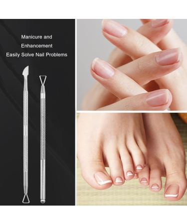 Cuticle Pusher Professional Cuticle Pusher Nail Pusher Kit Stainless Steel Cuticle Pusher Cuticle Pusher Set Stainless Steel Ingrown Toenails Set 2 Pieces - Buy Online on GoSupps.com