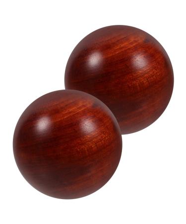 Healvian 4 pieces massage ball Handmilling balls Handballs Chinese balls Bastelsache Wooden ball Muscle-Stretch balls Rosenholz Handball Bait Ball Gymnasium Ball Massage ball Bamboo