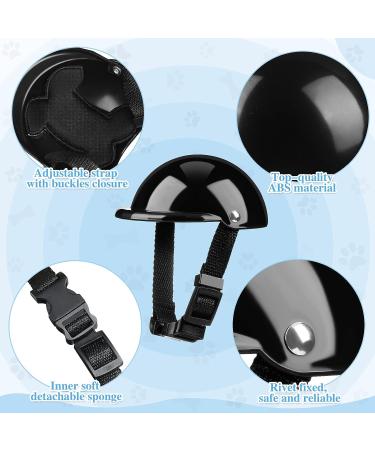 Xuniea Small Dog Helmet and Goggles Set - Puppy Sunglasses UV Protection & Adjustable Safety Hat for Small Dogs - Black - Buy Online on GoSupps.com