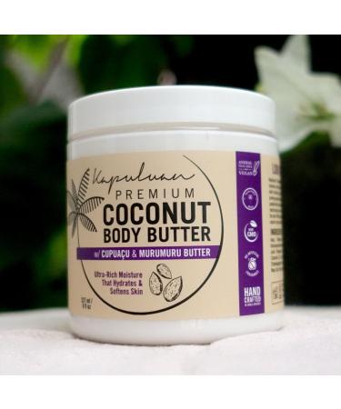 Coconut Body Butter for Women - Hydrating Whipped Cream with Pure Coconut Oil Cupua u & Murumuru | Shea Body Butter for Dry Skin (Watermelon & Freesia Scent - Buy Online on GoSupps.com