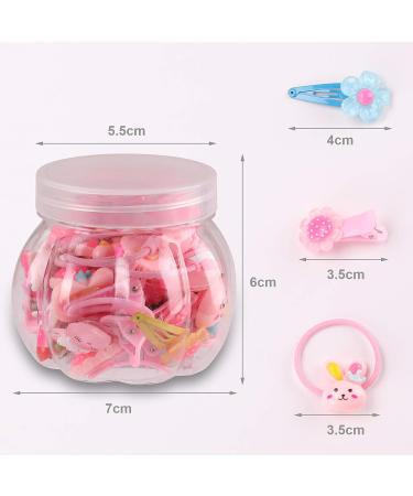 Seatecks Girl Hair Clips 36Pcs Cartoon Headwear Gift Set - Animal Snap Clips & Bow Ties for Baby Girls, Kids, and Toddlers | Style A - Buy Online on GoSupps.com