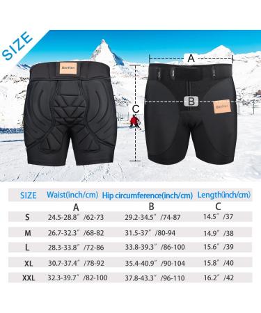 Benken Ski Protection Trousers - Padded Pants for Men & Women | 3D Shockproof & Breathable | Ideal for Snowboarding & Skating - Buy Online on GoSupps.com