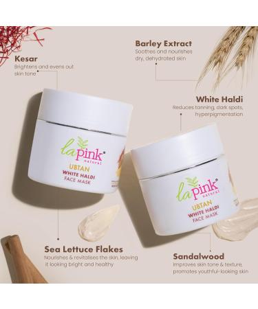 Ubtan Haldi Face Pack Mask | 100% Microplastic Free | Blemish Pigmentation Dark Spot & Tan Removal | All Skin Types | 100g | International Shipping - Buy Online on GoSupps.com