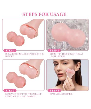 Facials Ice Roller | Pink Face/Body/Neck Massager for Daily Skin Care - International Shipping Available - Buy Online on GoSupps.com