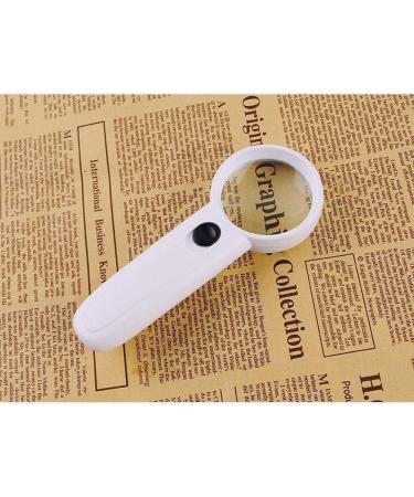 Magnifying Glasses Educational Hobby Magnifiers 5 Times Hand-Held Magnifying Glass with Light Led Light Source Comfortable Anniversary - Buy Online on GoSupps.com