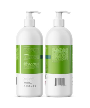 Lemongrass Body Wash with Vitamin E Cleanses Refreshes & Invigorates Shower Gel for Dry and Sensitive Skin Women & Men Organic & Natural 16 fl oz 2-Pack Lemongrass 16 Fl Oz (Pack of 2) - Buy Online on GoSupps.com