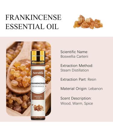Aoruilia 10ml Frankincense Essential Oils - 100% Pure Natural Frankincense Oil for Diffuser for Home Aromatherapy Relax Spa Yoga Soaps & Candles Making Frankincense 10 ml (Pack of 1) - Buy Online on GoSupps.com