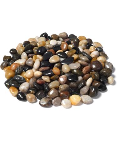 2.7lb Natural River Rock Stones Pebbles - Decorative Polished Mixed Gravel for Aquariums, Landscaping, and DIY Home Decor - Buy Online on GoSupps.com
